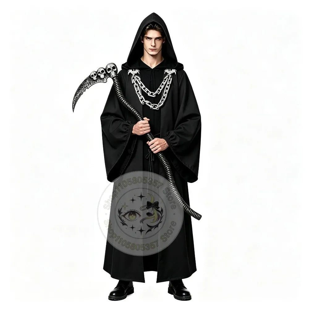 Hallowland New Medieval Wizard Priest Costume