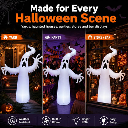 Hallowland Large Inflatable Halloween Ghost Decor