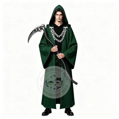 Hallowland New Medieval Wizard Priest Costume