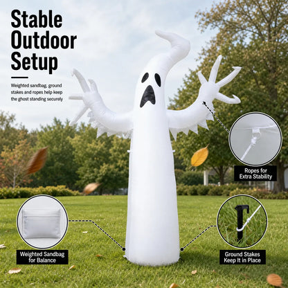 Hallowland Large Inflatable Halloween Ghost Decor